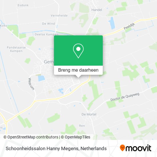 Schoonheidssalon Hanny Megens kaart