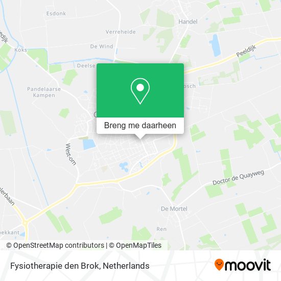 Fysiotherapie den Brok kaart
