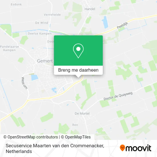 Secuservice Maarten van den Crommenacker kaart