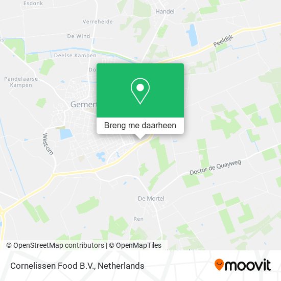 Cornelissen Food B.V. kaart