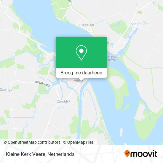 Kleine Kerk Veere kaart
