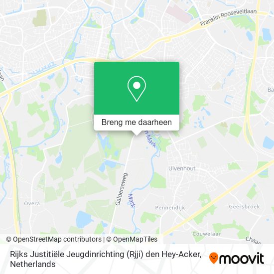 Rijks Justitiële Jeugdinrichting (Rjji) den Hey-Acker kaart
