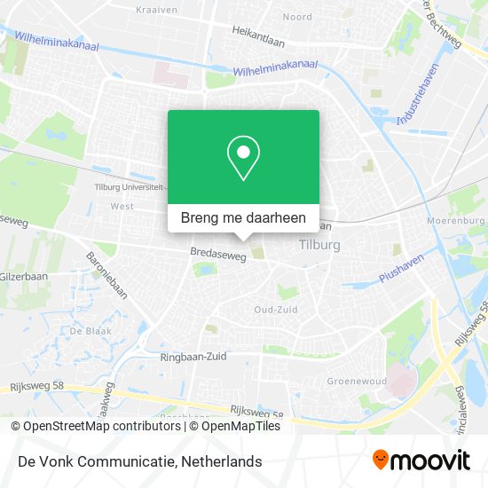 De Vonk Communicatie kaart