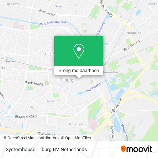 Systemhouse Tilburg BV kaart