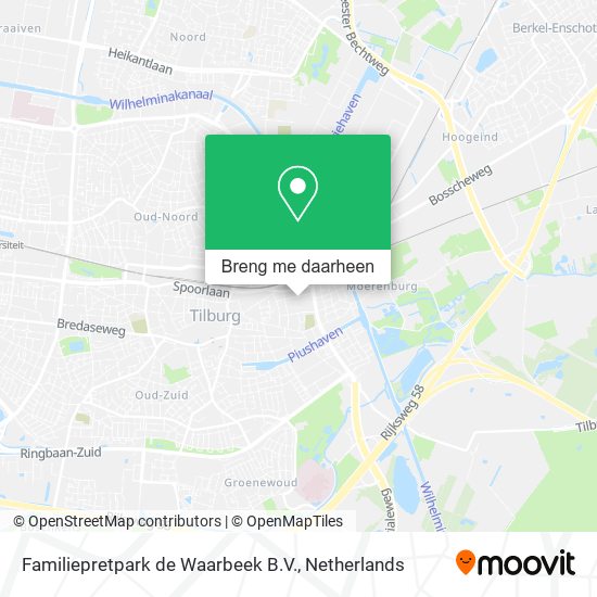 Familiepretpark de Waarbeek B.V. kaart