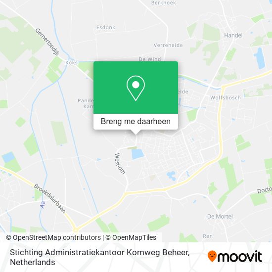 Stichting Administratiekantoor Komweg Beheer kaart