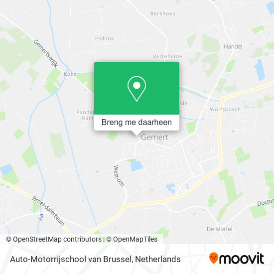 Auto-Motorrijschool van Brussel kaart