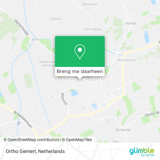 Ortho Gemert kaart