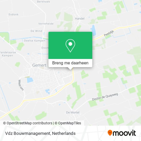 Vdz Bouwmanagement kaart
