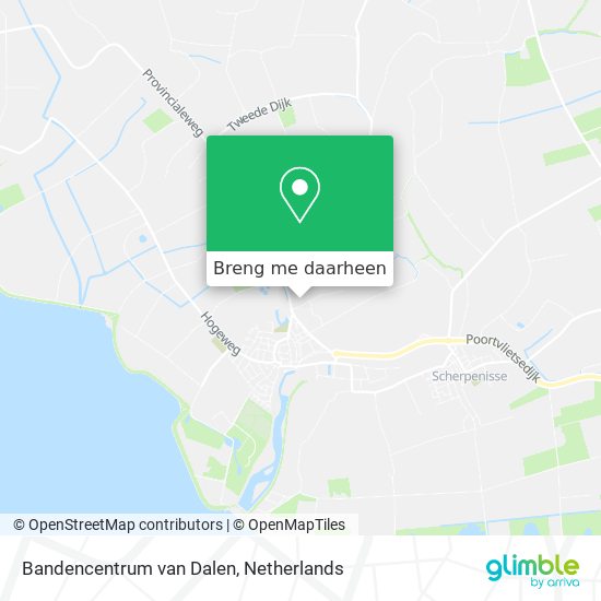 Bandencentrum van Dalen kaart