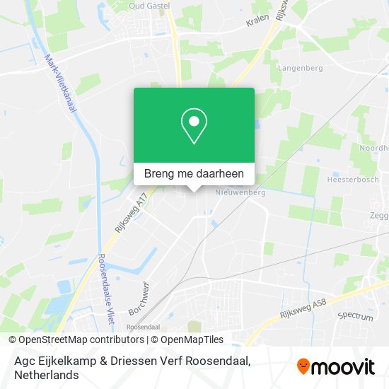 Agc Eijkelkamp & Driessen Verf Roosendaal kaart