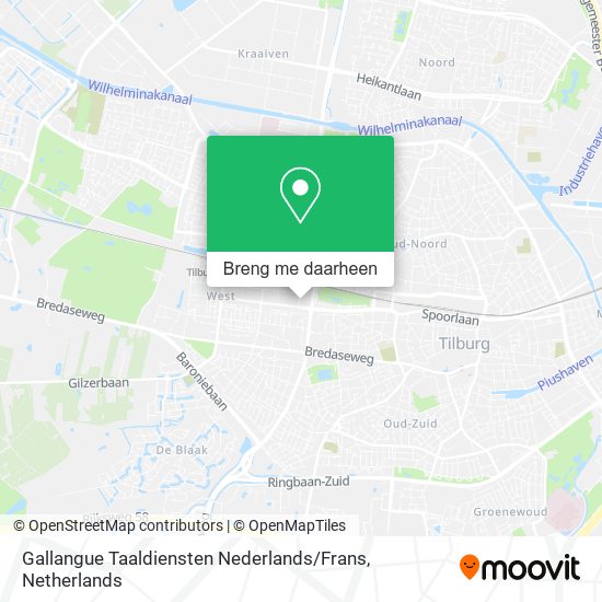 Gallangue Taaldiensten Nederlands / Frans kaart