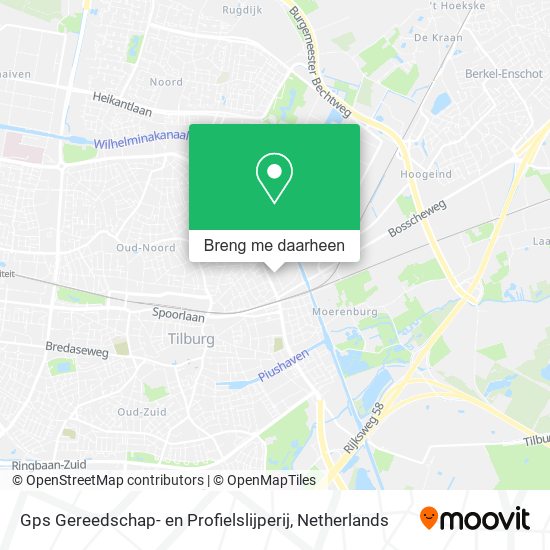 Gps Gereedschap- en Profielslijperij kaart