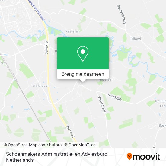 Schoenmakers Administratie- en Adviesburo kaart