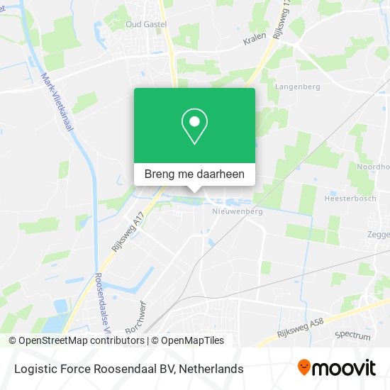 Logistic Force Roosendaal BV kaart