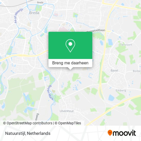 Natuurstijl kaart