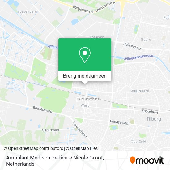 Ambulant Medisch Pedicure Nicole Groot kaart