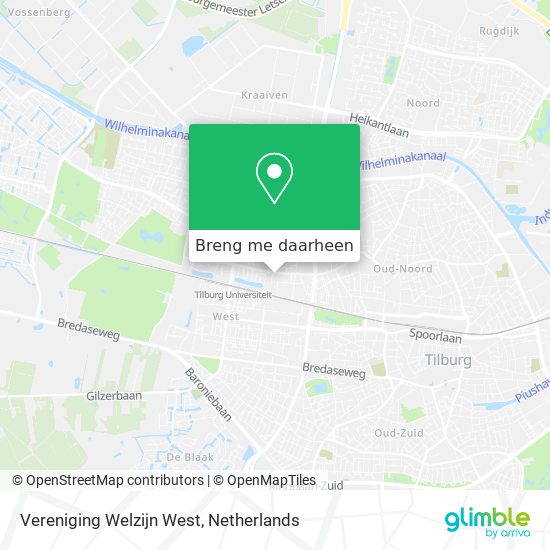 Vereniging Welzijn West kaart