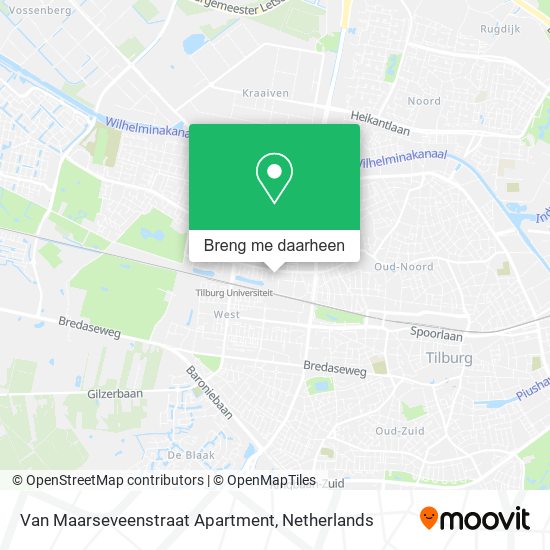 Van Maarseveenstraat Apartment kaart