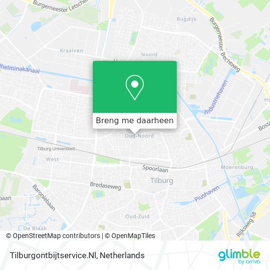 Tilburgontbijtservice.Nl kaart