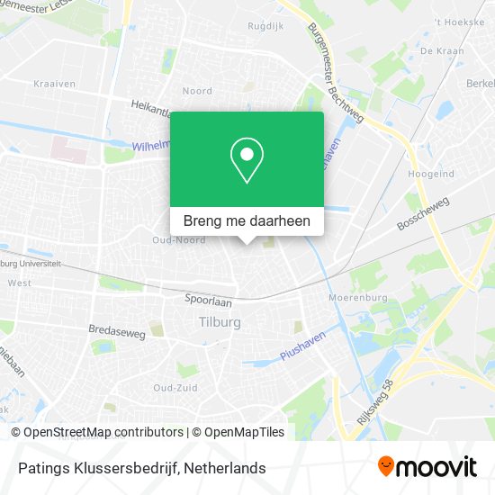 Patings Klussersbedrijf kaart