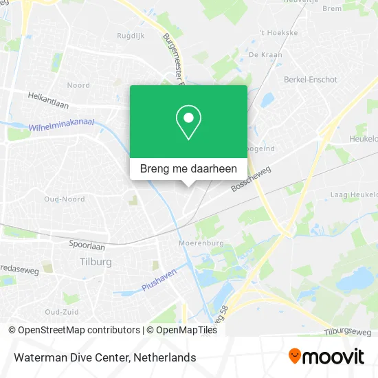 Waterman Dive Center kaart