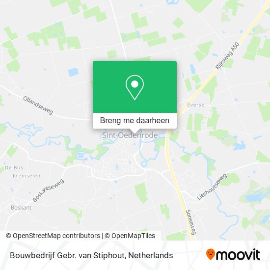 Bouwbedrijf Gebr. van Stiphout kaart