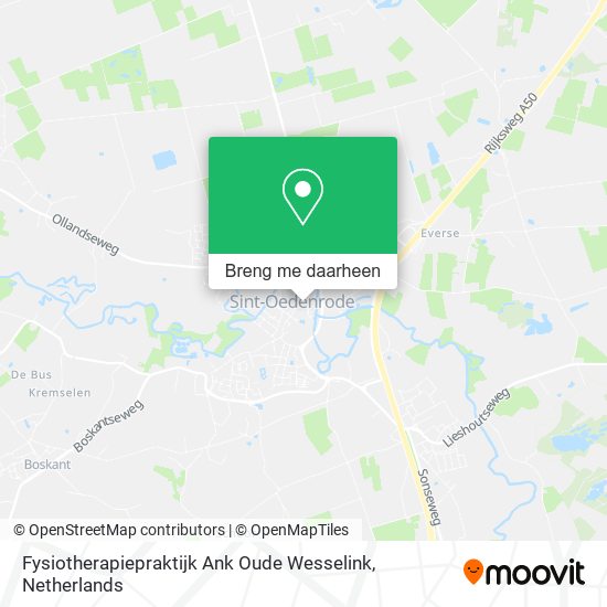 Fysiotherapiepraktijk Ank Oude Wesselink kaart