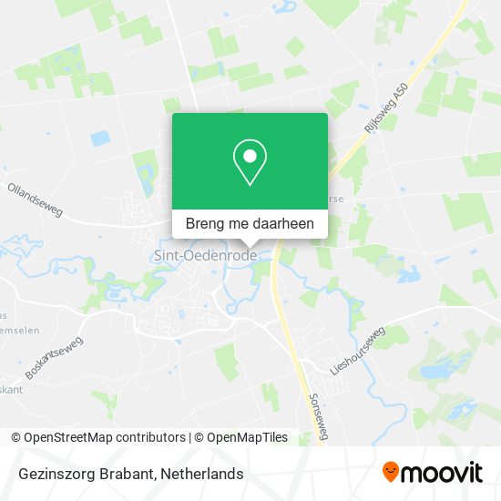 Gezinszorg Brabant kaart