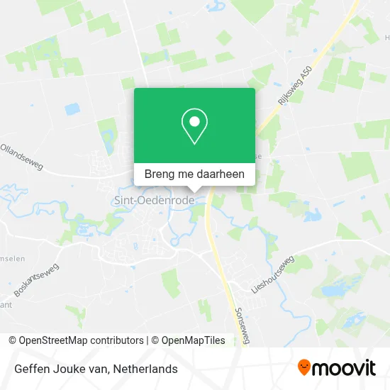 Geffen Jouke van kaart