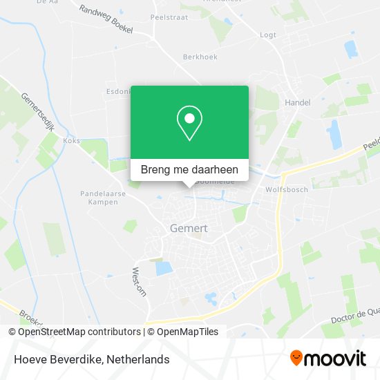 Hoeve Beverdike kaart