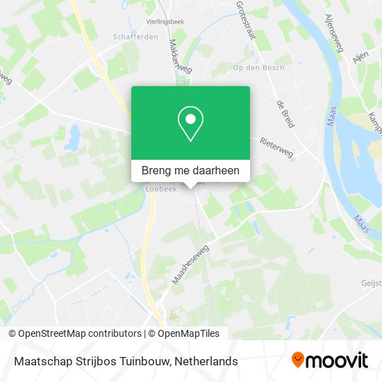Maatschap Strijbos Tuinbouw kaart