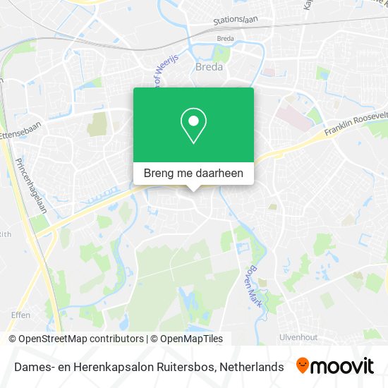 Dames- en Herenkapsalon Ruitersbos kaart