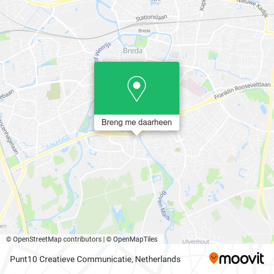 Punt10 Creatieve Communicatie kaart