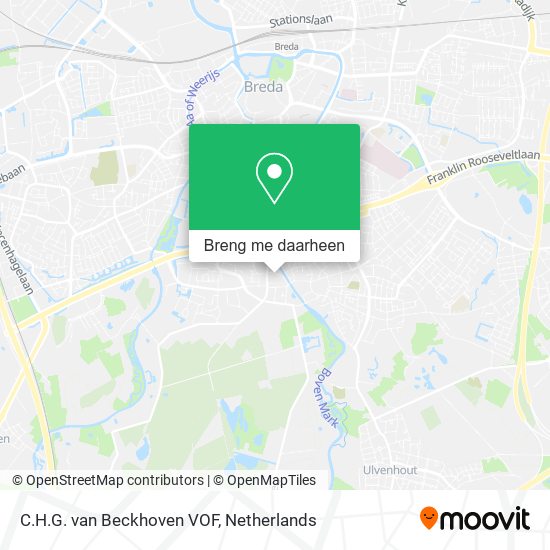 C.H.G. van Beckhoven VOF kaart