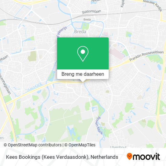 Kees Bookings (Kees Verdaasdonk) kaart