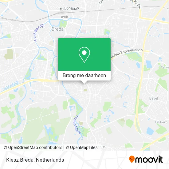 Kiesz Breda kaart