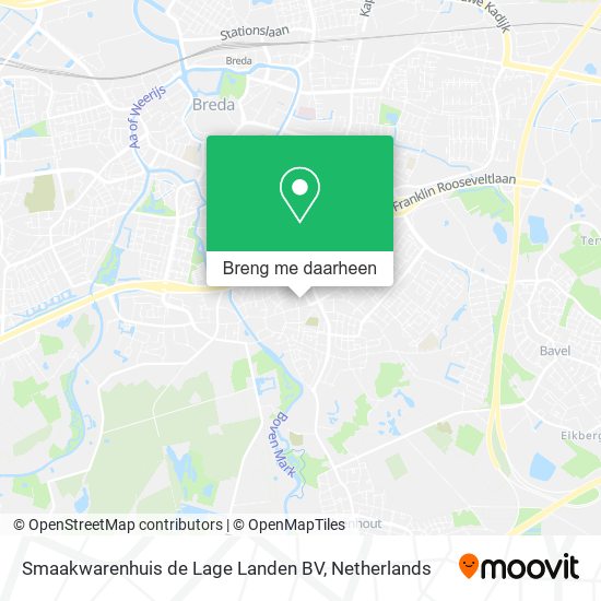 Smaakwarenhuis de Lage Landen BV kaart