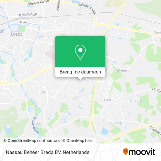 Nassau Beheer Breda BV kaart