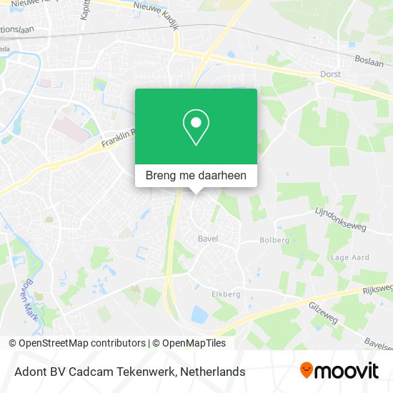 Adont BV Cadcam Tekenwerk kaart