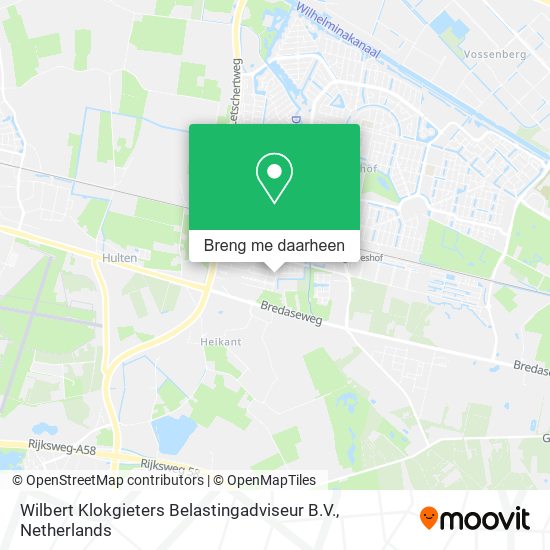 Wilbert Klokgieters Belastingadviseur B.V. kaart