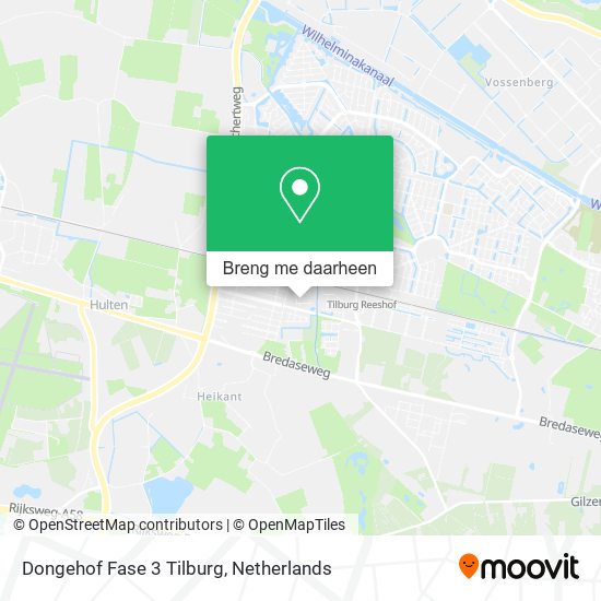 Dongehof Fase 3 Tilburg kaart