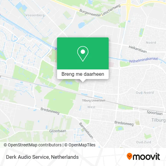 Derk Audio Service kaart