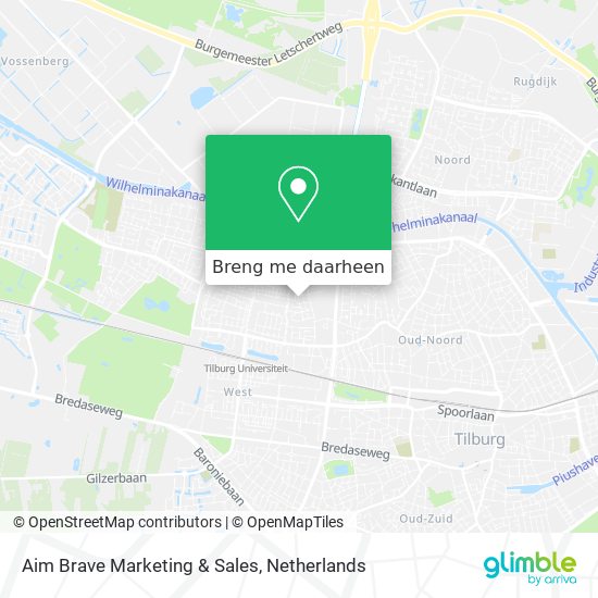 Aim Brave Marketing & Sales kaart