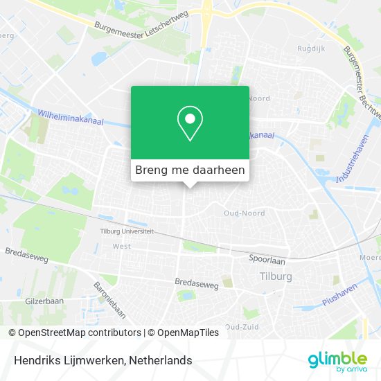 Hendriks Lijmwerken kaart