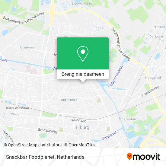Snackbar Foodplanet kaart