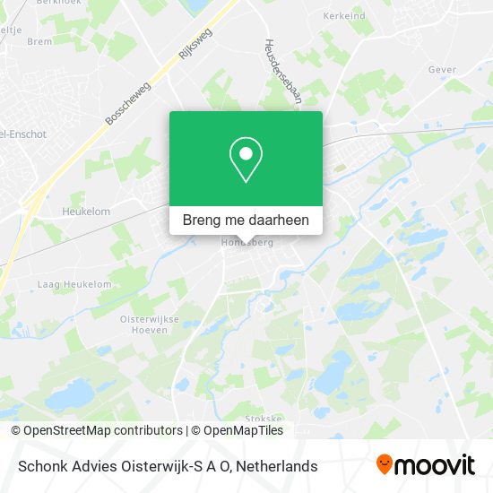 Schonk Advies Oisterwijk-S A O kaart