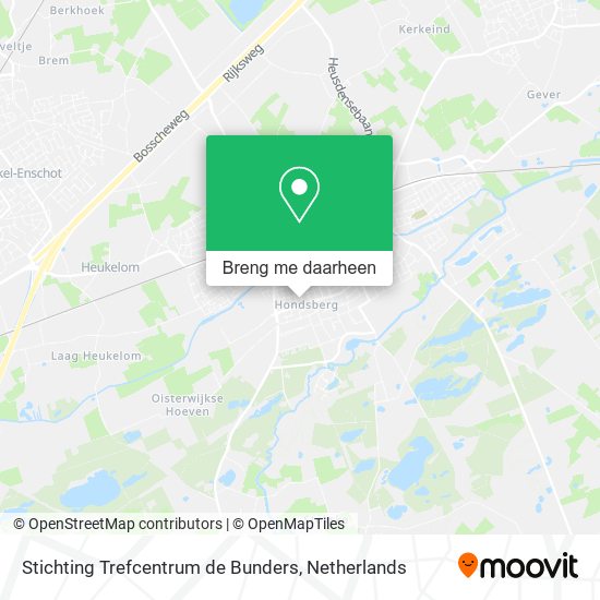 Stichting Trefcentrum de Bunders kaart