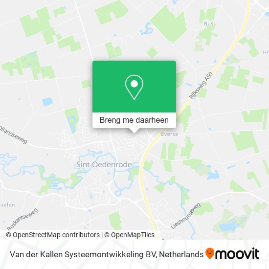 Van der Kallen Systeemontwikkeling BV kaart