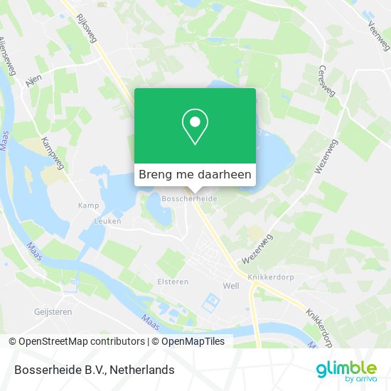 Bosserheide B.V. kaart